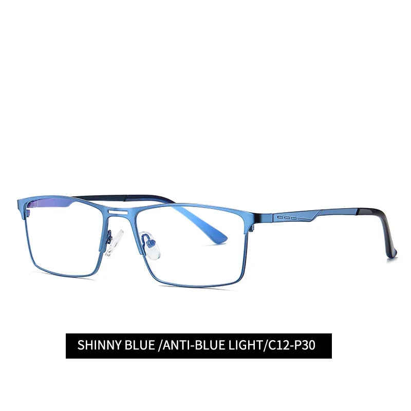 VividVision Blue Light Filtering Glasses for Men – Lightweight Rectangle Design