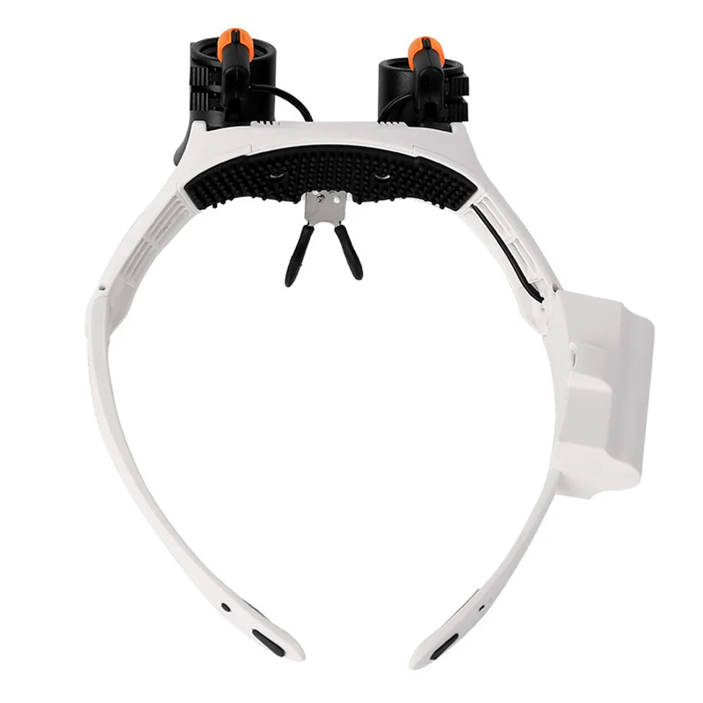 IllumiView Adjustable LED Magnifier Glasses for Detailed Work