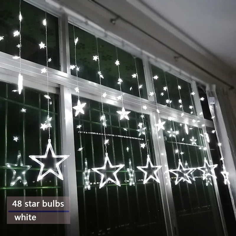 Starry LED Garland – Decorative Star String Lights