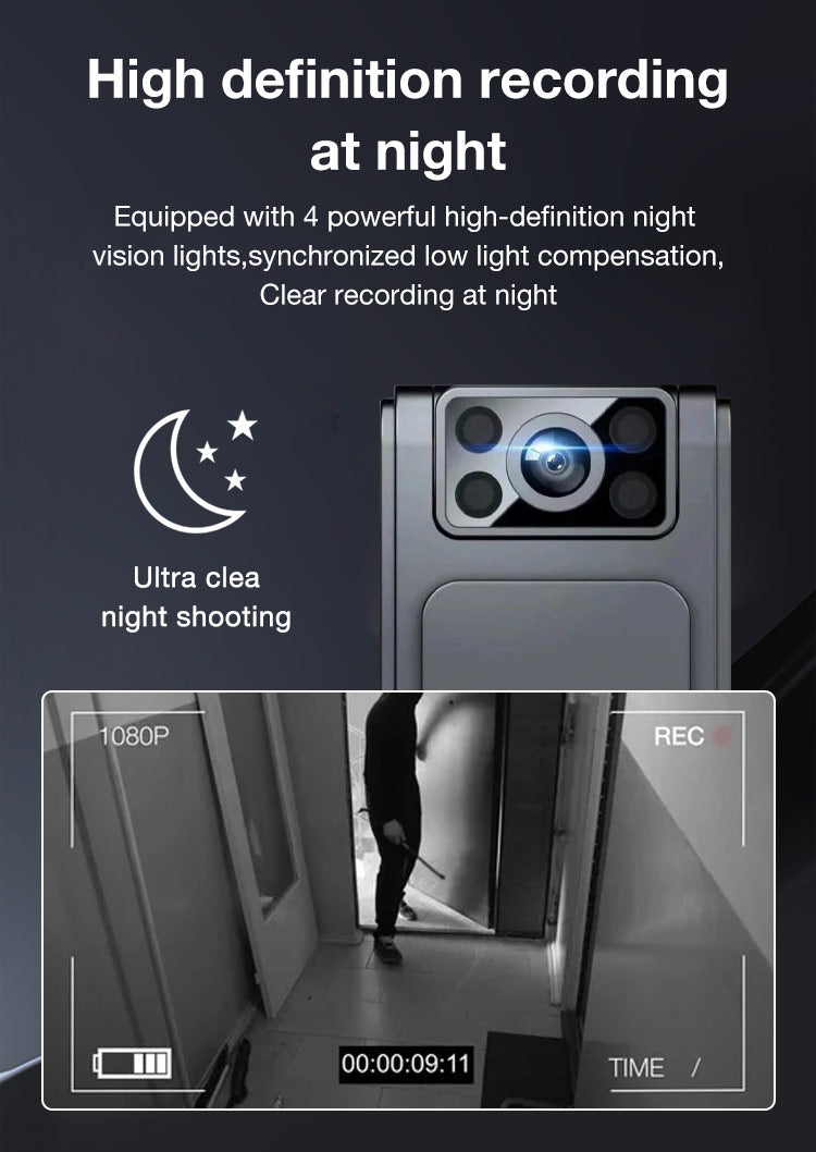 Compact Wearable Camera with Audio Recording