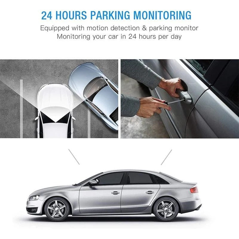 High-Definition Dual View Car Camera with Wide-Angle Lens