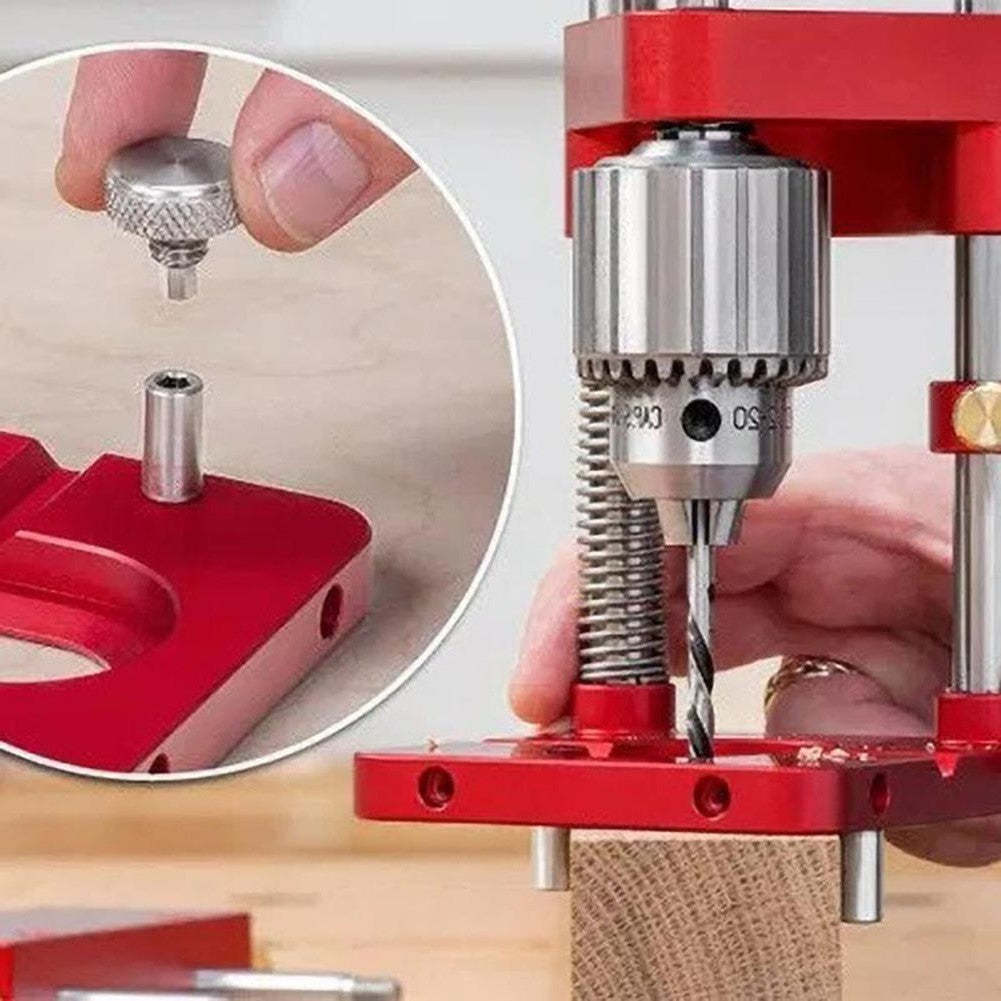 Precision Wood Drilling Guide with Adjustable Features