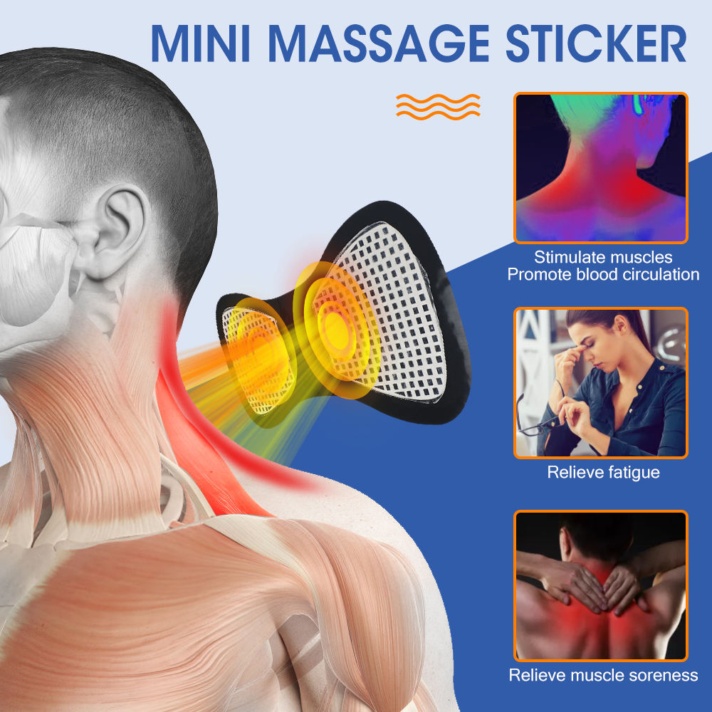 Soothing Relief EMS Massage Pad for Muscle Recovery | Rechargeable & Portable