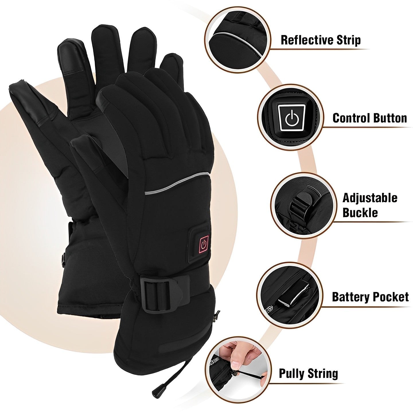 Thermal Touch Smart Gloves for Extreme Cold