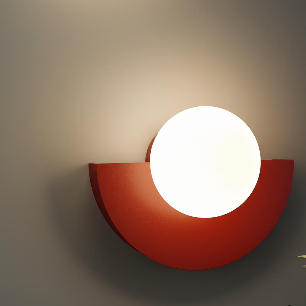 Minimalist Semi-Circle Wall Light Fixture