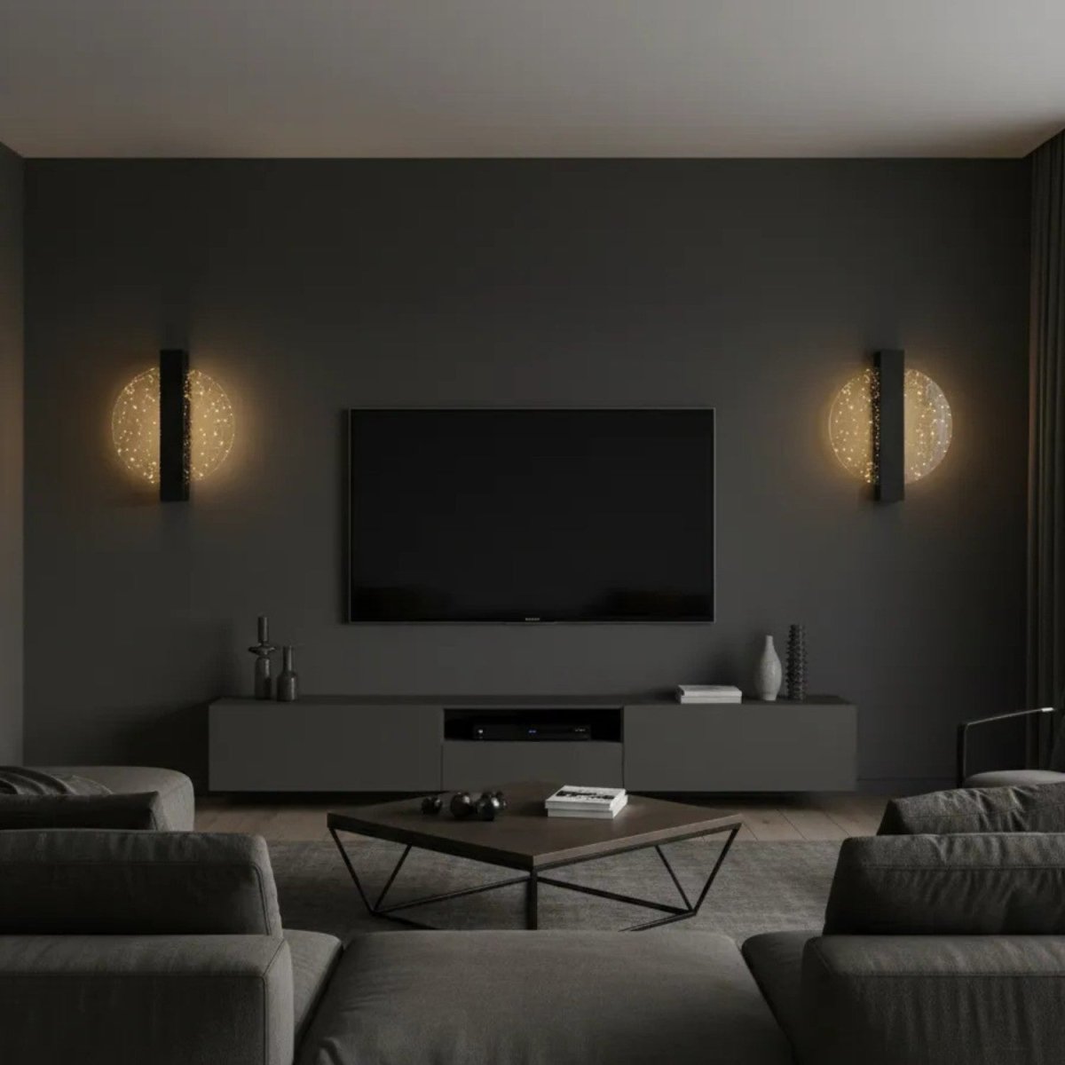 Elegant Halo Wall Fixture for Warm Ambient Lighting