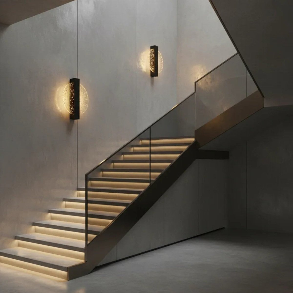 Elegant Halo Wall Fixture for Warm Ambient Lighting