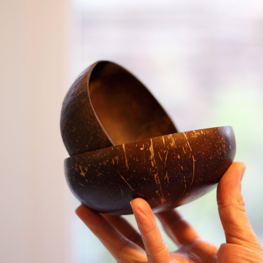 Eco-Friendly Coconut Bowl Set with Smooth Finish