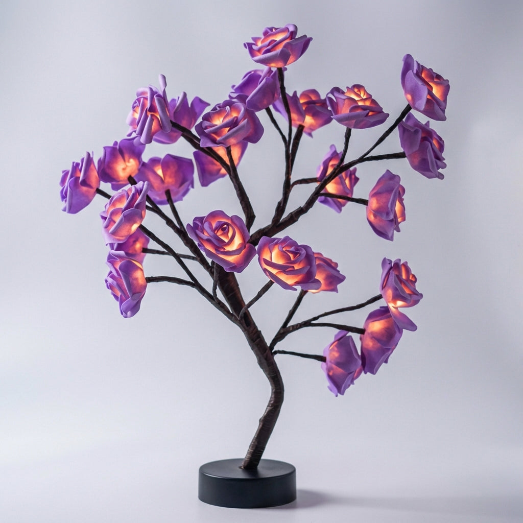 Artisan Floral Illuminated Sculpture - Glowbloom Design