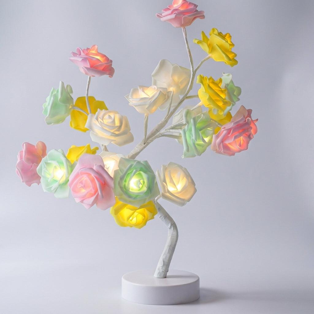 Artisan Floral Illuminated Sculpture - Glowbloom Design