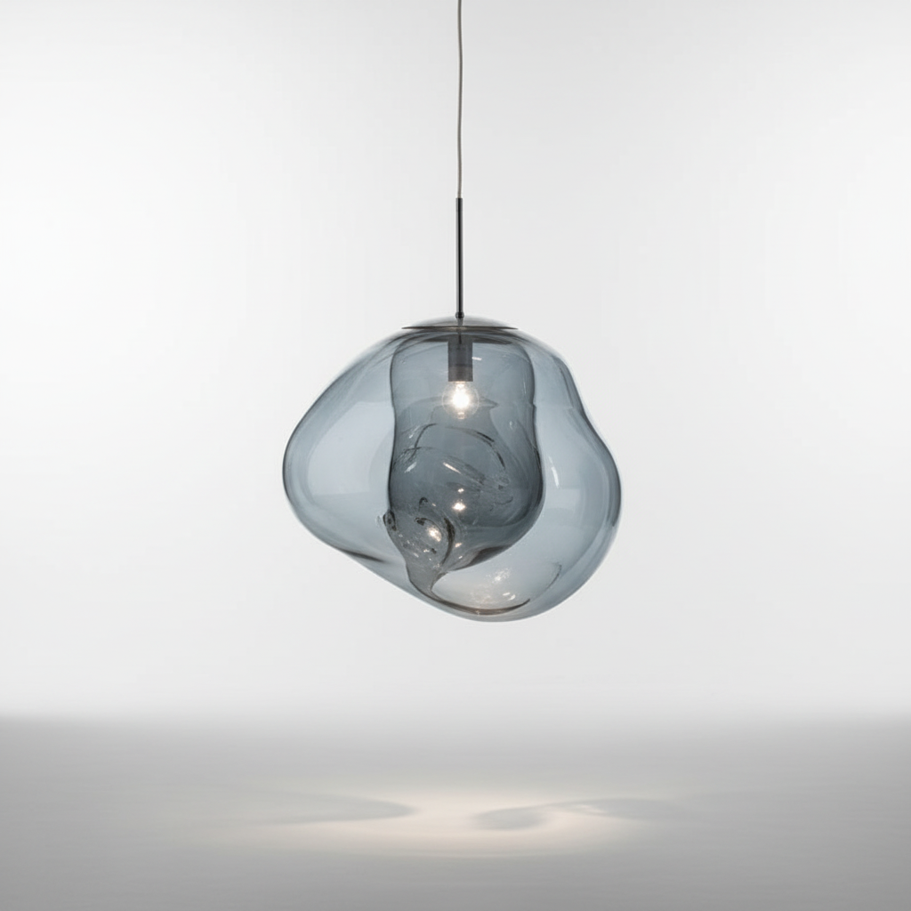 Artisan Glass Globe Lamp - Unique Illuminated Decor