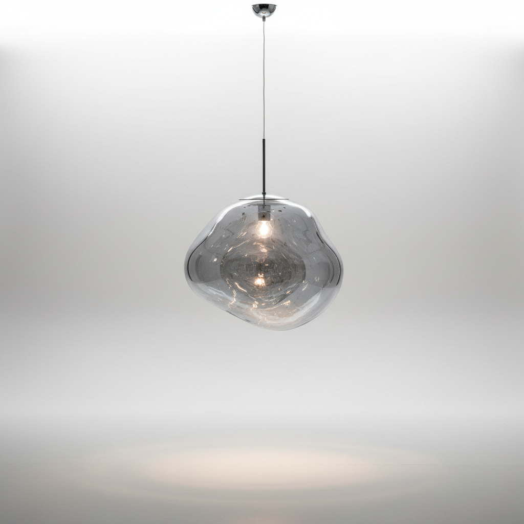 Artisan Glass Globe Lamp - Unique Illuminated Decor