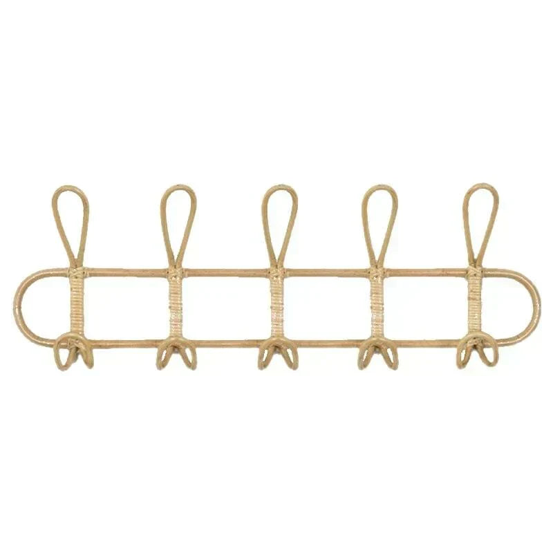 Wall Hook Made of Handwoven Rattan