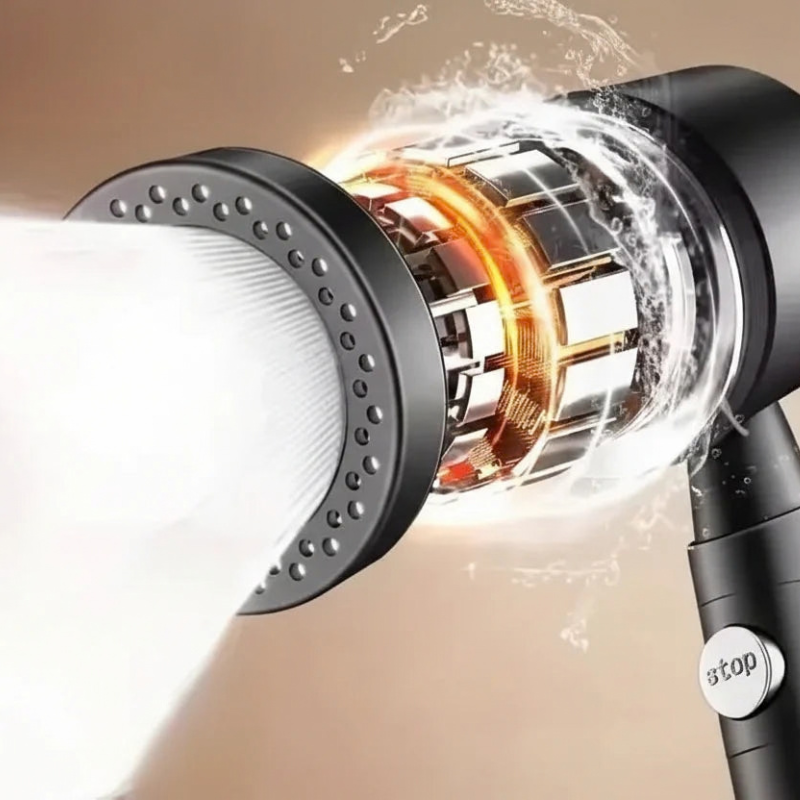 Versatile Handheld Shower Head with 6 Adjustable Spray Settings