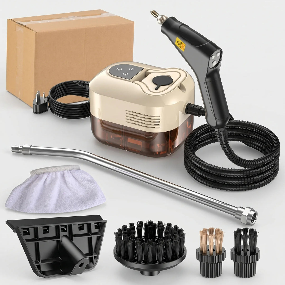 Portable Steam Cleaning Device for Effortless Grime Removal