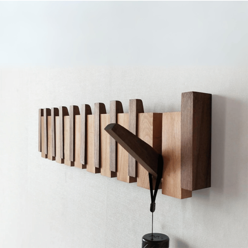 Artisan Crafted Wooden Coat Organizer