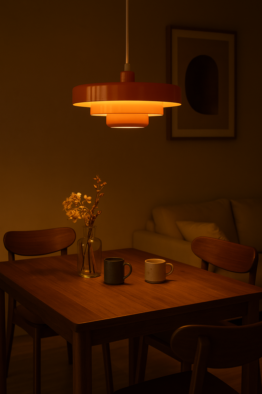Retro Style Pendant Light - Vintage Inspired Hanging Fixture