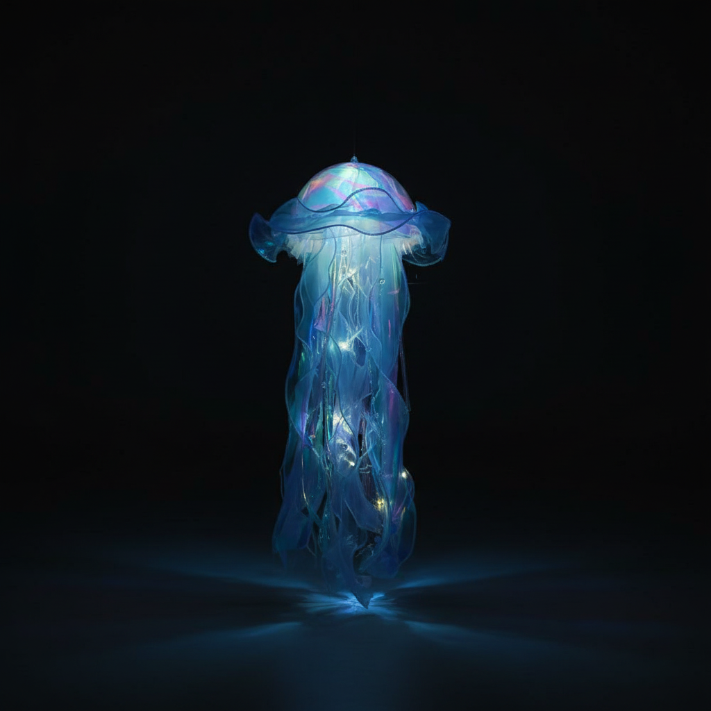 Plastic Jellyfish Pendant Light – Hanging Decorative Lamp