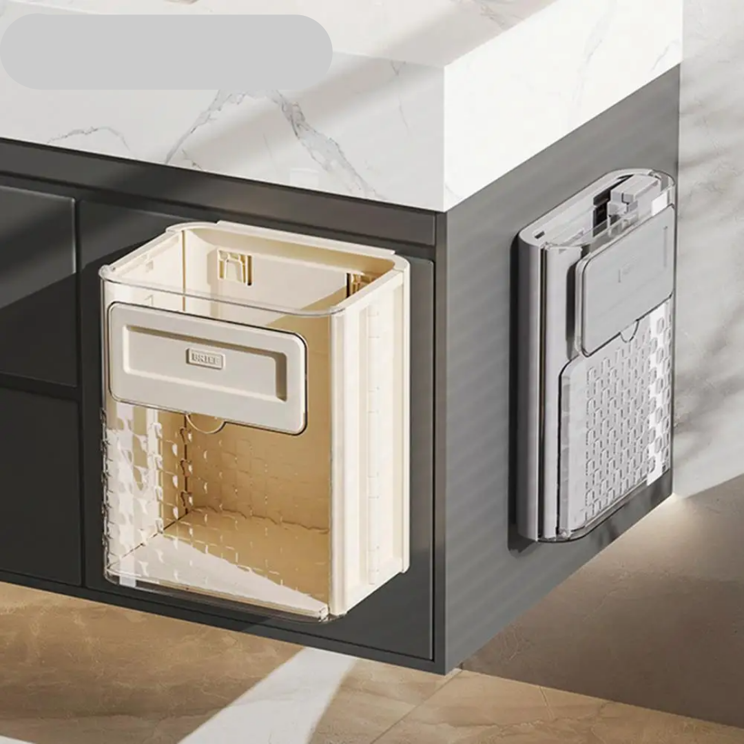 Convenient Cabinet-Mounted Waste Bin, 10L Capacity