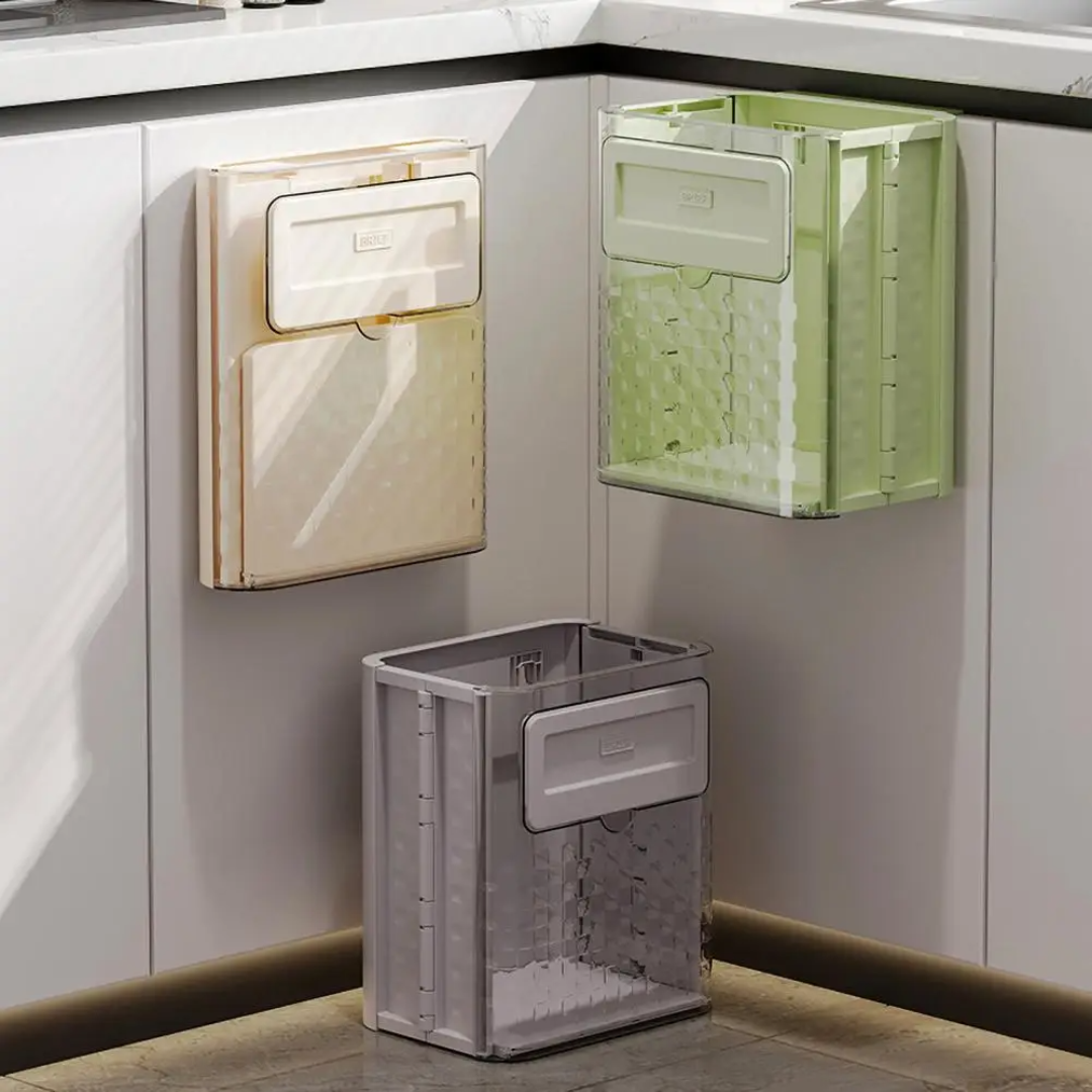 Convenient Cabinet-Mounted Waste Bin, 10L Capacity