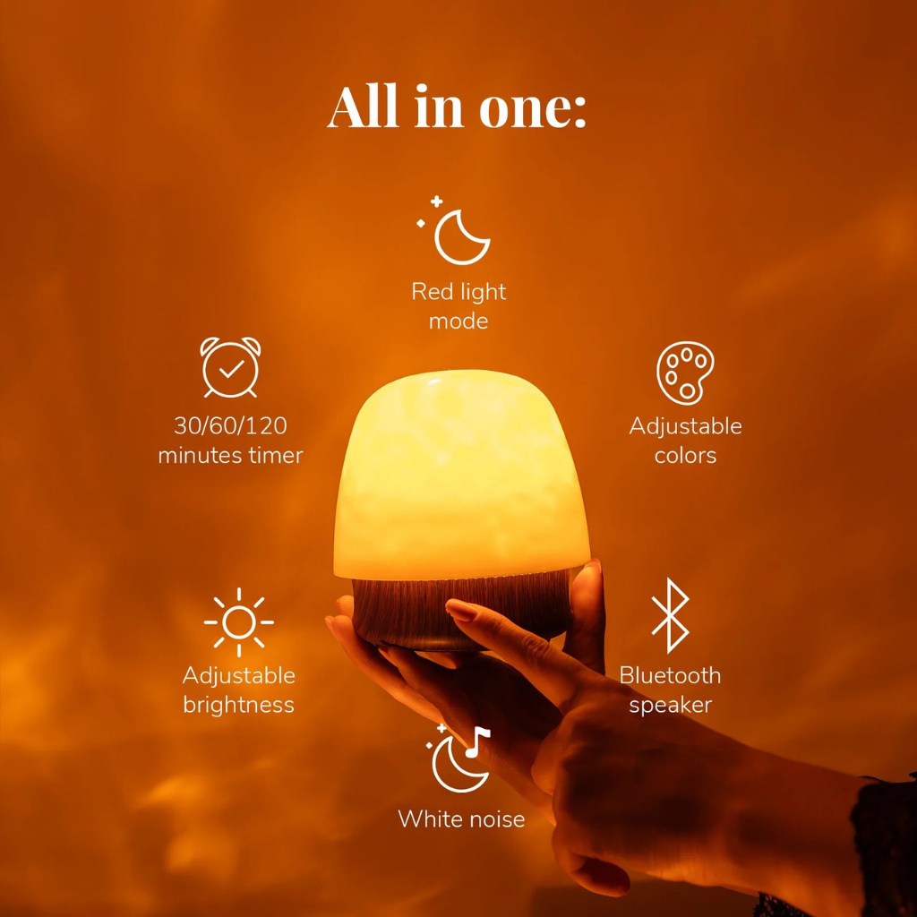 Lumosphere – Versatile Mood Lamp with Sound and Sleep Features