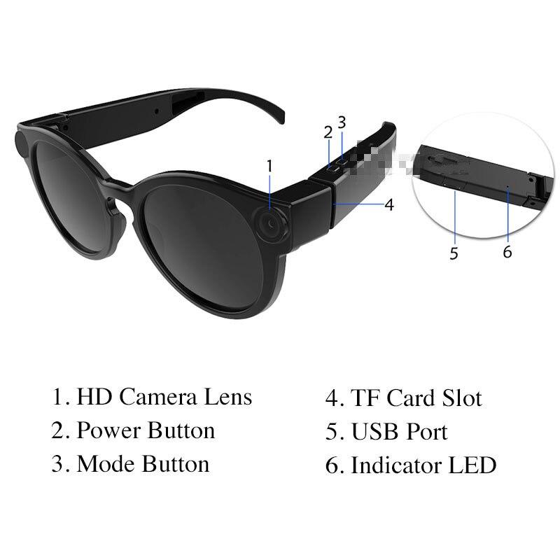 Smart Sunglasses with Integrated HD Camera for Active Lifestyles