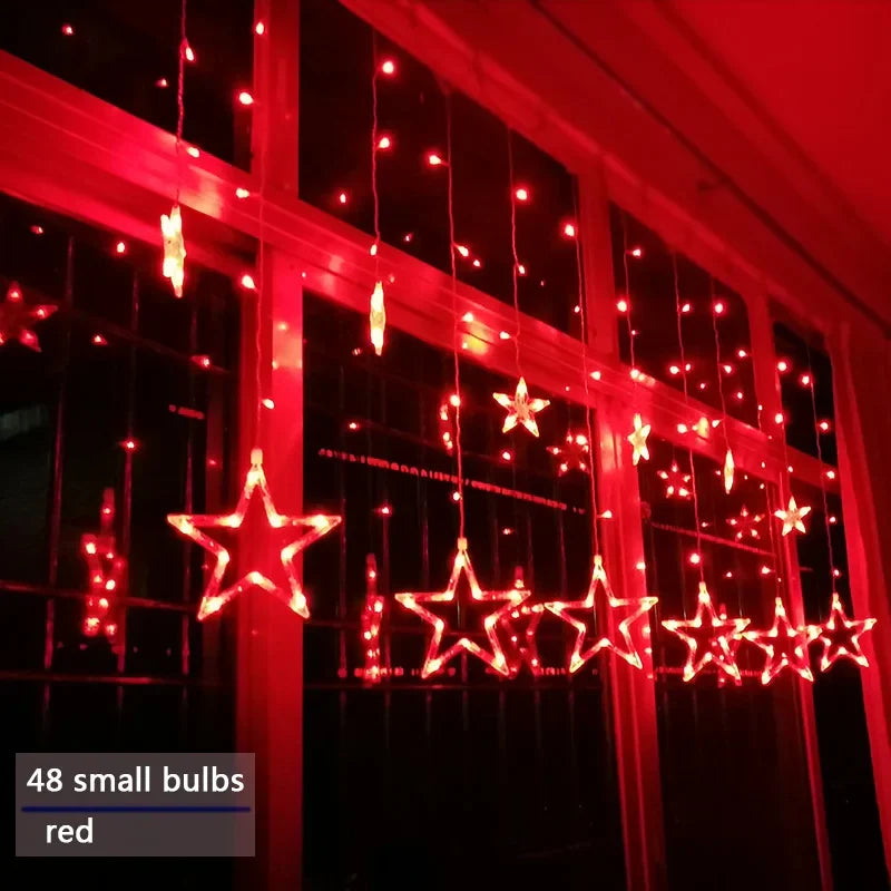 Starry LED Garland – Decorative Star String Lights