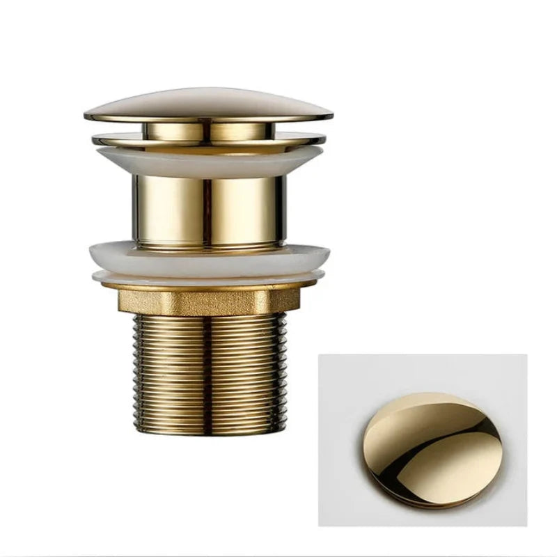 Versatile Pop-Up Drain Stopper for Bathroom Sinks