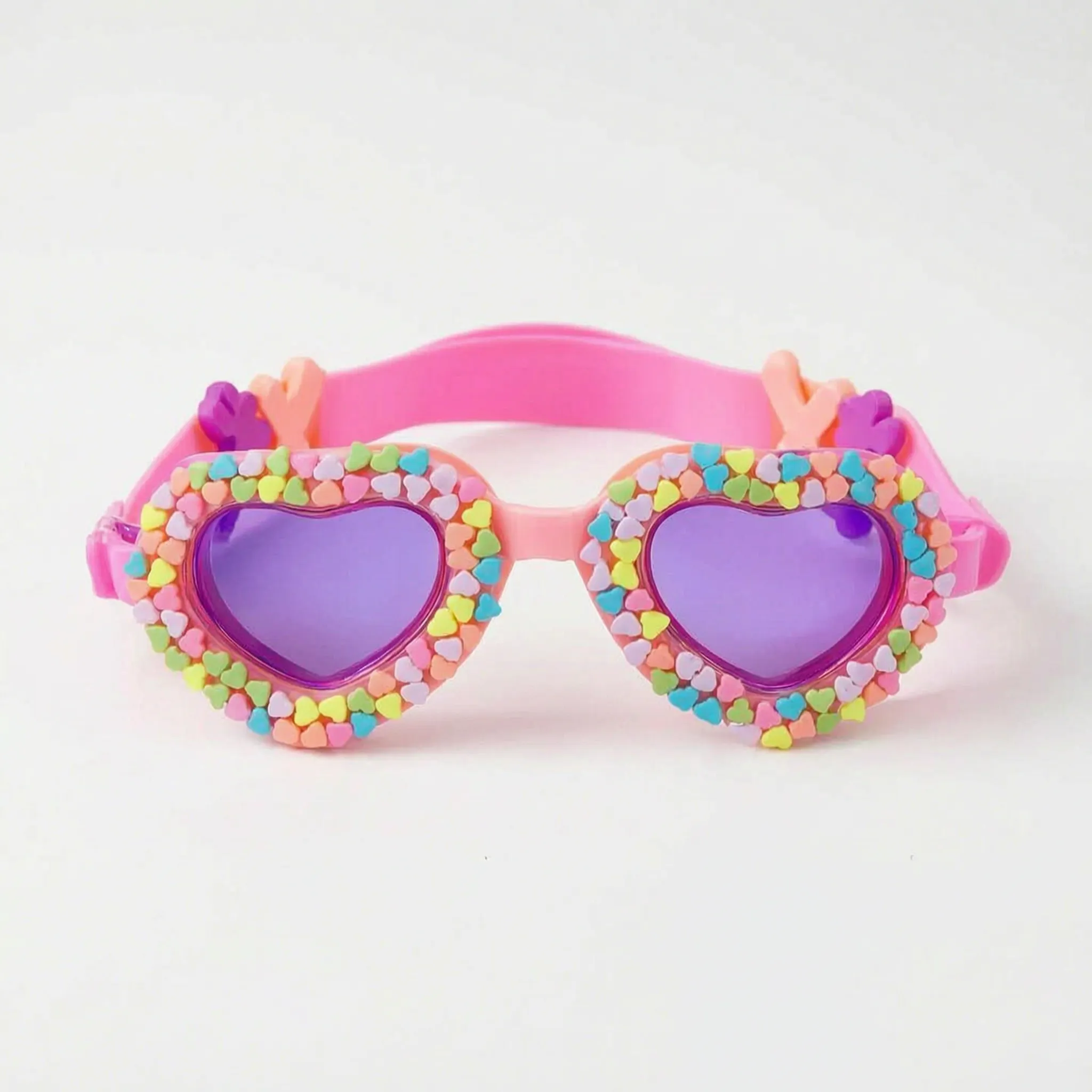 Adorable Heart-Shaped Swimming Goggles for Kids