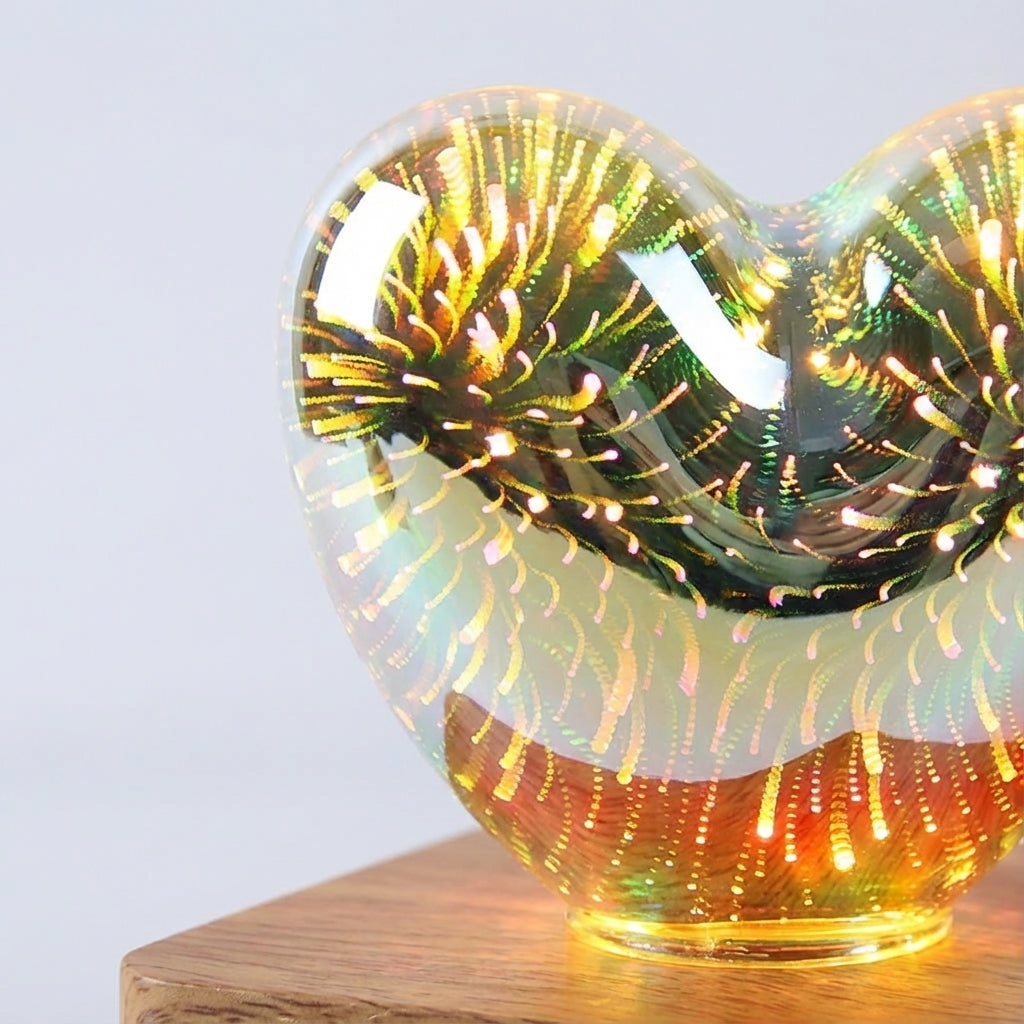 LED Heart-Shaped Night Light