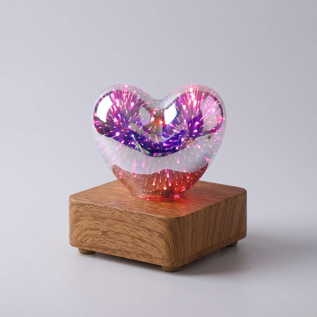LED Heart-Shaped Night Light