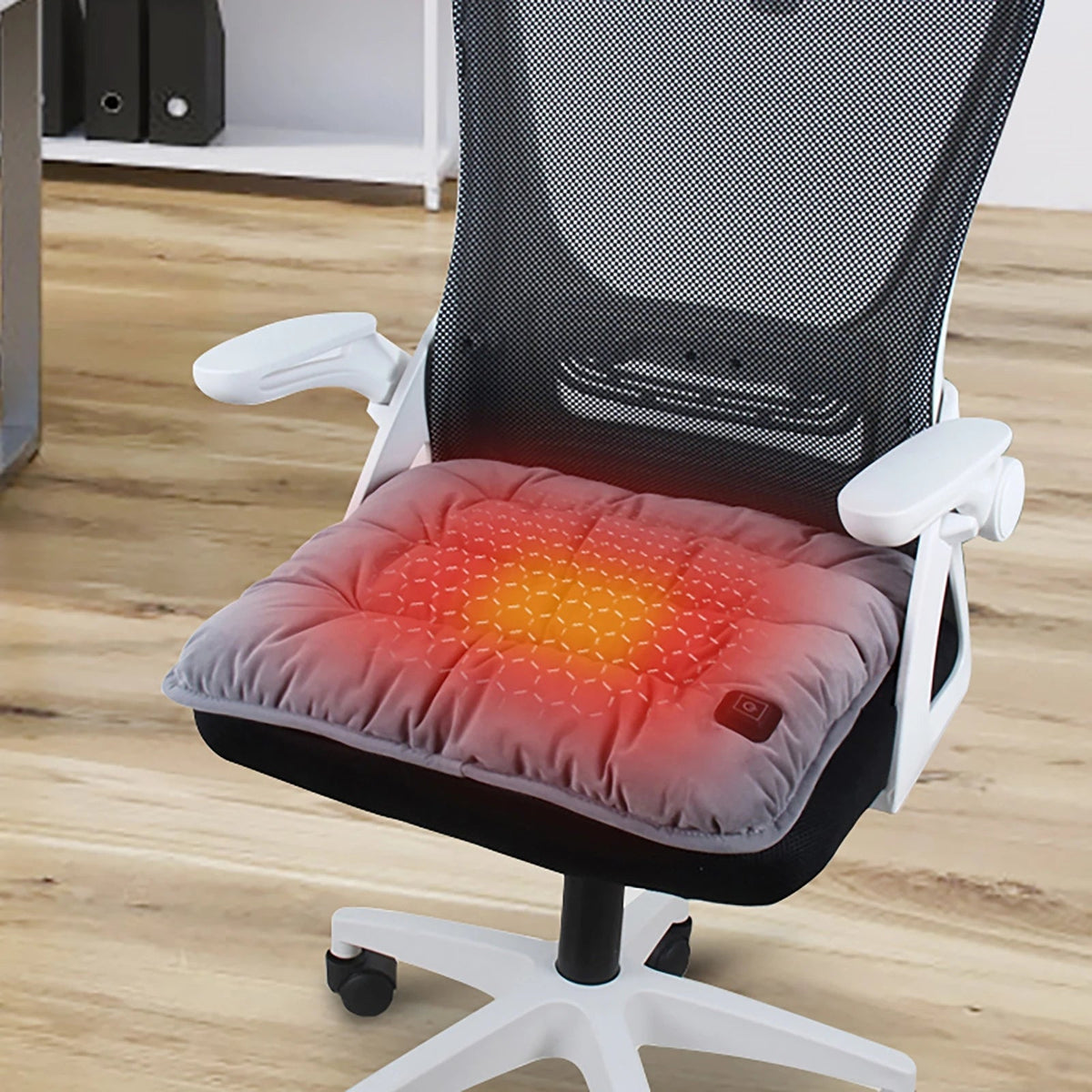 USB-Powered Heated Seat Pad with Adjustable Temperature Settings