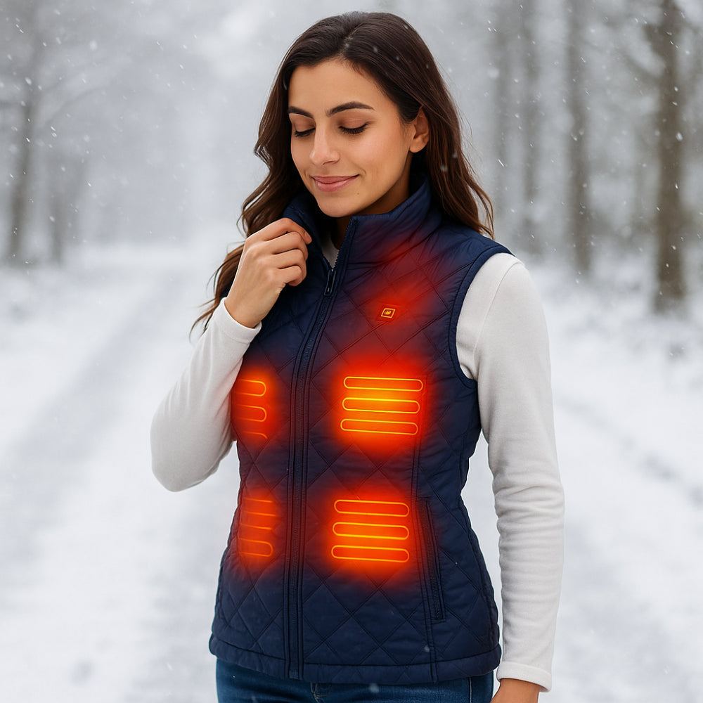 Thermal Comfort Vest for Women | 9 Heating Zones for Cozy Warmth