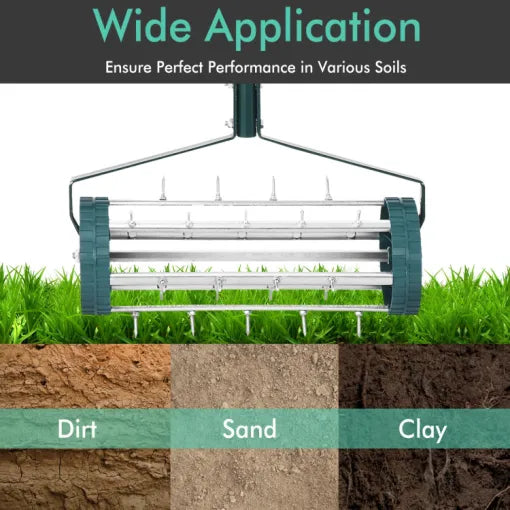Durable Manual Lawn Aerator for Optimal Soil Health