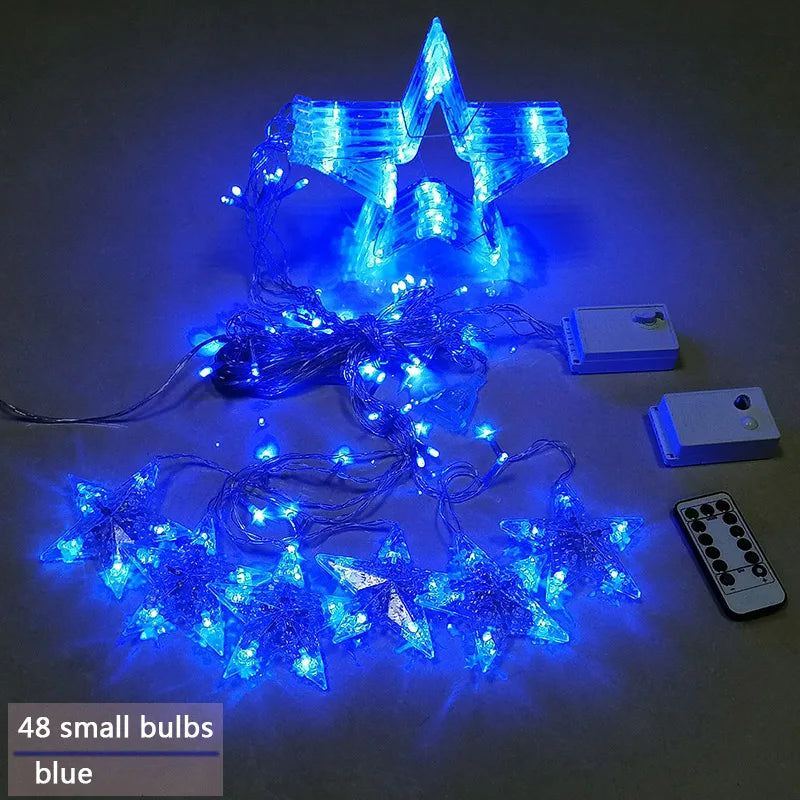 Starry LED Garland – Decorative Star String Lights