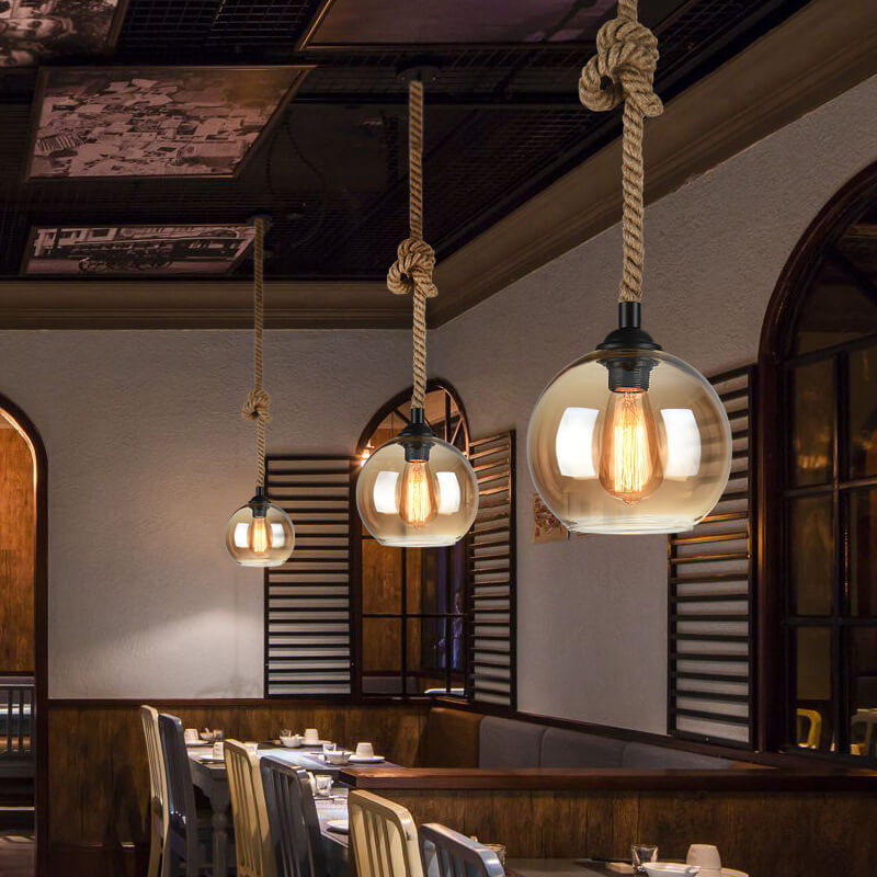 LuxeSphere | Elegant Glass Globe Pendant Light Fixture