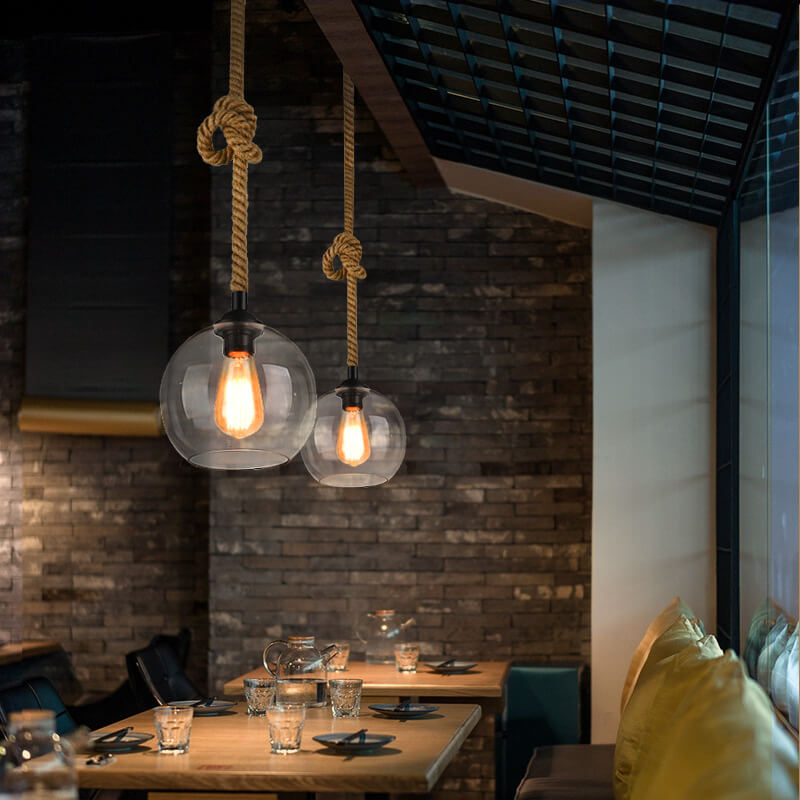 LuxeSphere | Elegant Glass Globe Pendant Light Fixture