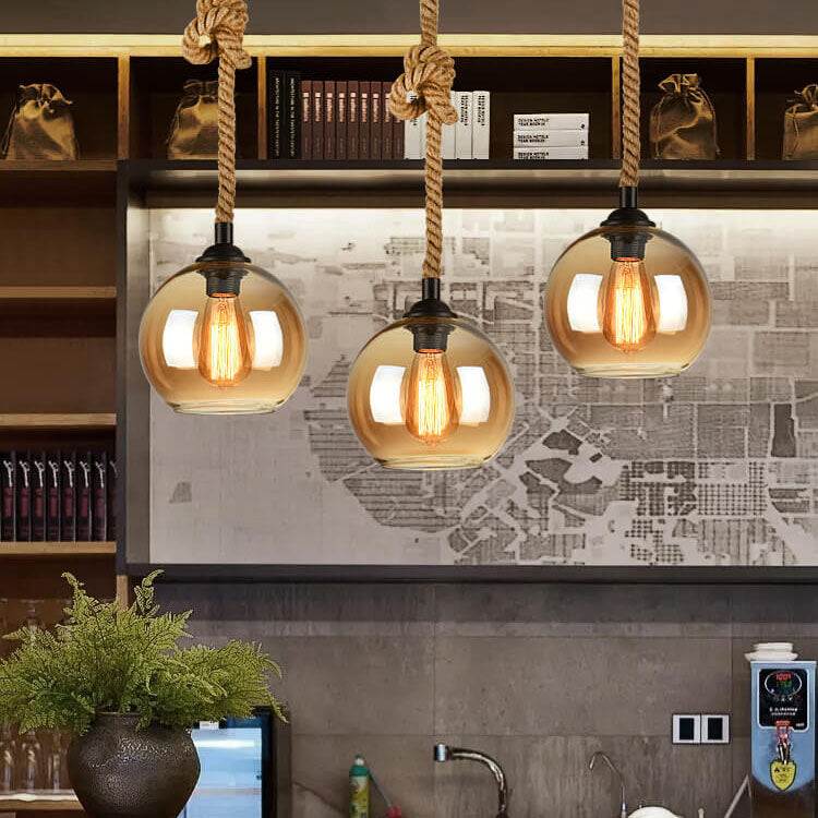 LuxeSphere | Elegant Glass Globe Pendant Light Fixture