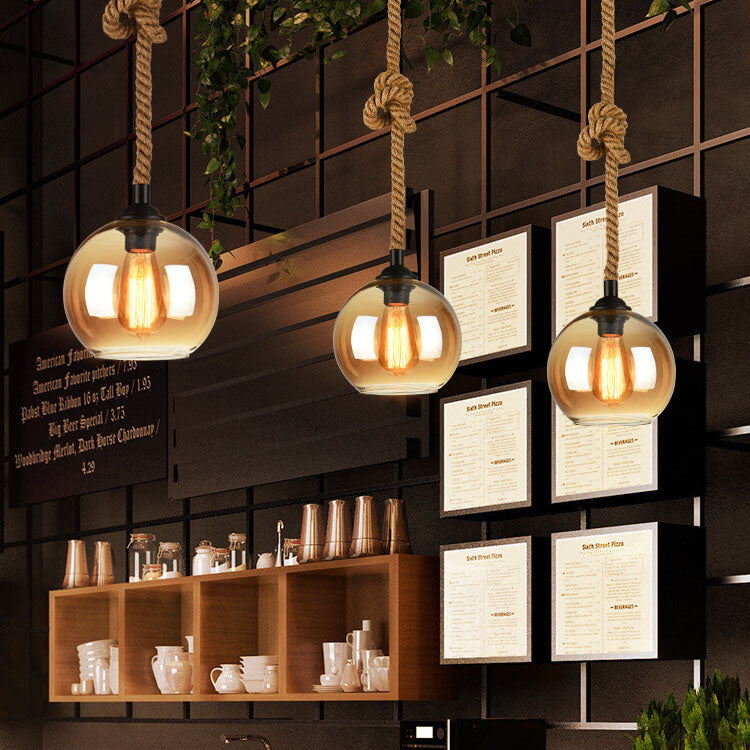 LuxeSphere | Elegant Glass Globe Pendant Light Fixture