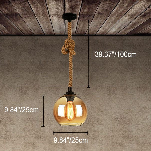 LuxeSphere | Elegant Glass Globe Pendant Light Fixture