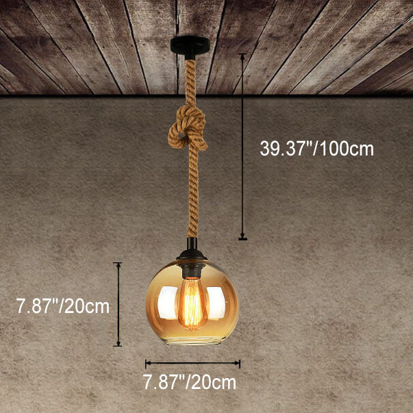 LuxeSphere | Elegant Glass Globe Pendant Light Fixture