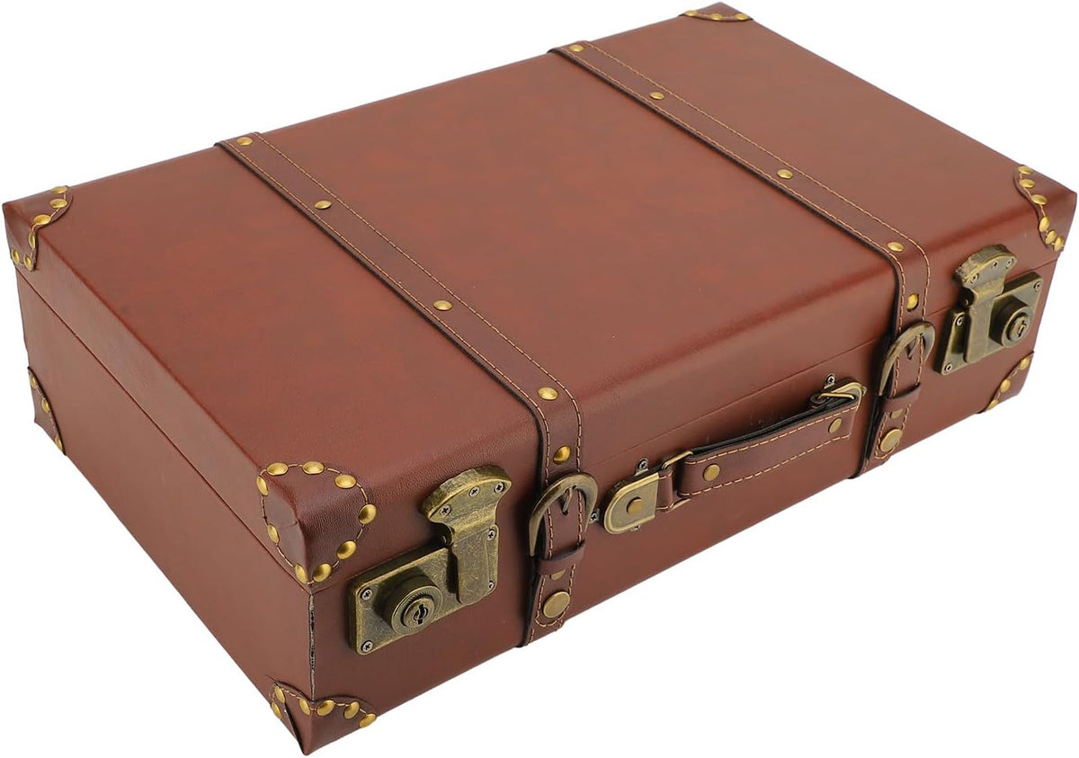 Heritage Collection | Classic Leather Travel Case with Secure Lock | Stylish Compact Design for Weekend Getaways