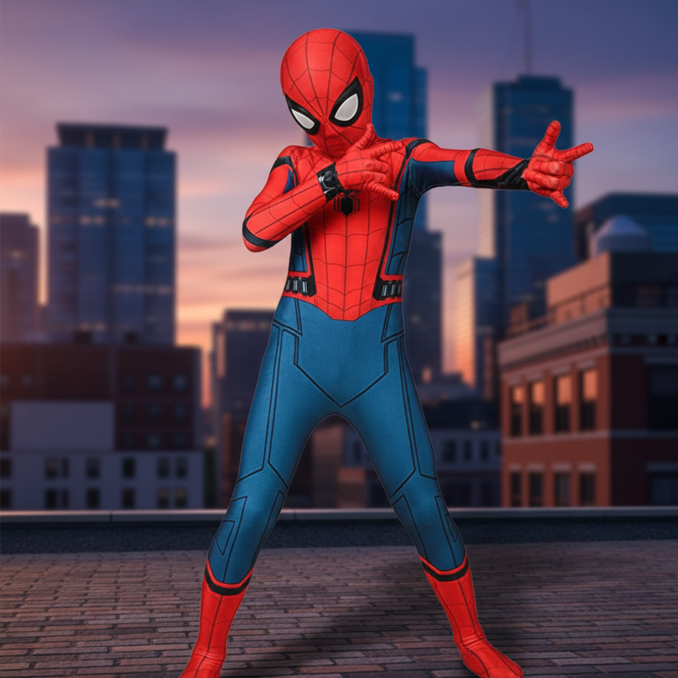 Epic Hero Outfit | Realistic Superhero Suit with Removable Mask | Comfortable Stretch Fabric