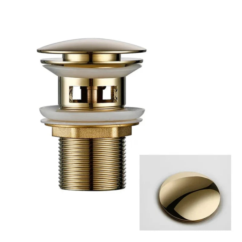 Versatile Pop-Up Drain Stopper for Bathroom Sinks