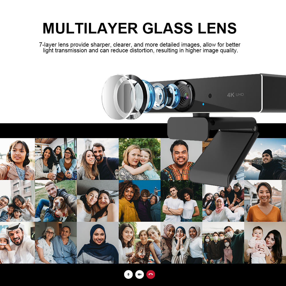 Crystal Clear 4K Webcam for Professional Streaming
