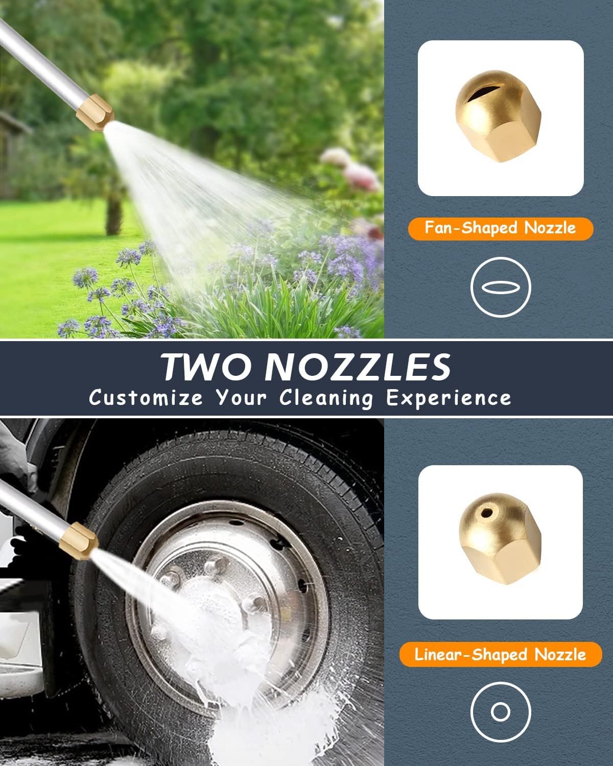MaxiSpray Garden Hose Nozzle with Adjustable Spray Modes