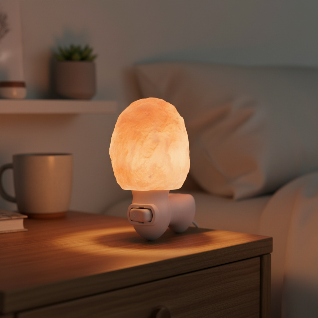 Plug-in Himalayan Salt Light – Natural Glow Lamp