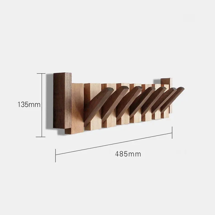 Hallway Wooden Hooks - Decorative Wall Hangers