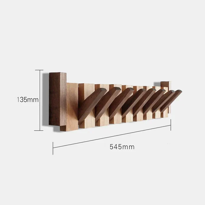 Hallway Wooden Hooks - Decorative Wall Hangers