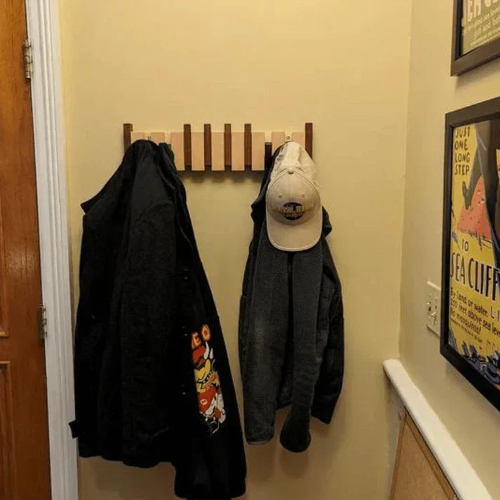 Hallway Wooden Hooks - Decorative Wall Hangers